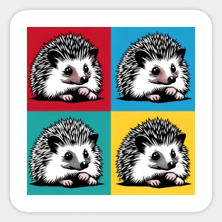 Pop Hedgehog Art - Cute Hedgehogs Sticker